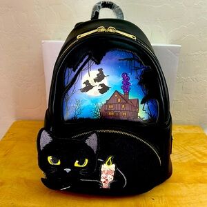 Loungefly Disney Hocus Pocus Binx Cat Pocket Mini Backpack